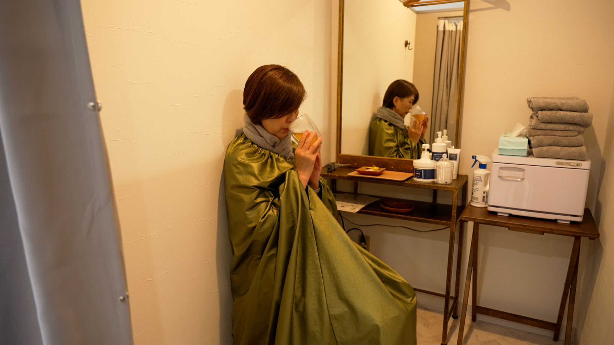 よもぎ蒸しでリラックス | 千葉県おゆみ野の美容室ならure spa＆hair